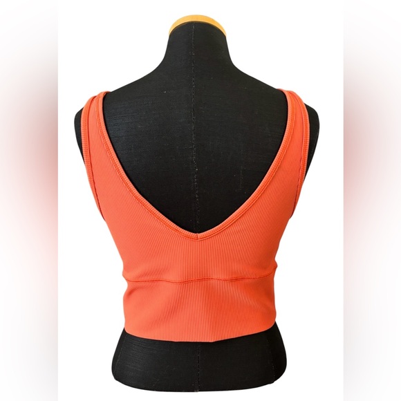 Lululemon Power Pivot Ribbed Tank Top - Size 10 - Oranges - Picture 4 of 9